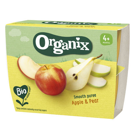 Organix Smooth Puree Apple & Pear